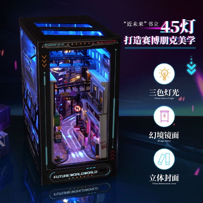 Esports Gaming Trophy - Diy Miniature Dollhouse Cyberpunk 3D Book