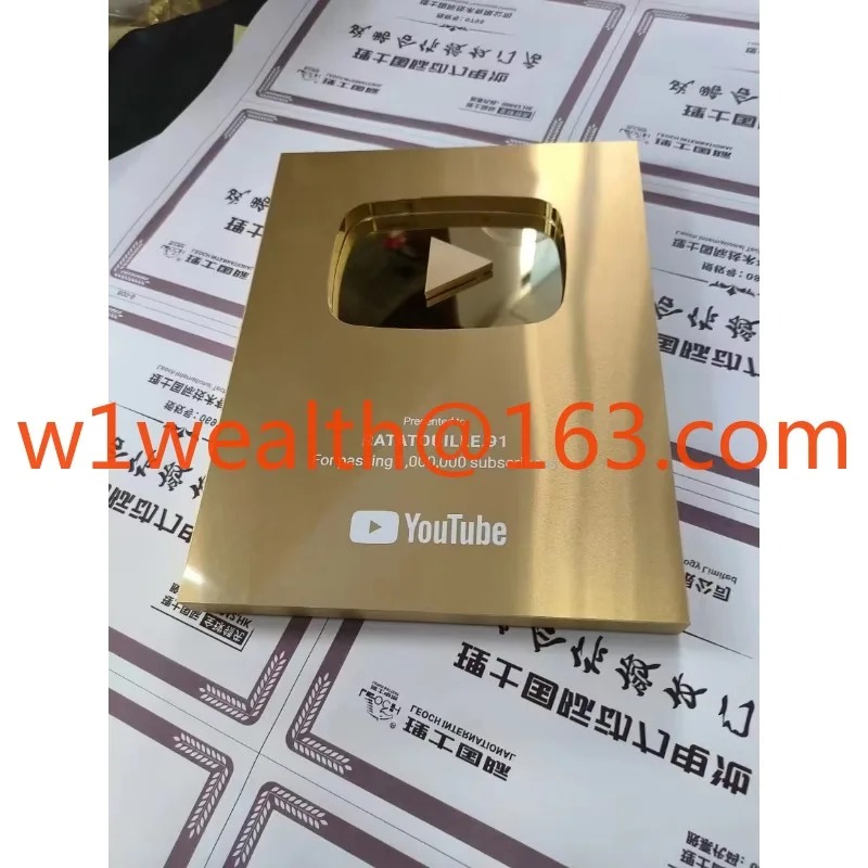 Gold Customized Name YouTube P - огляд і ціна Esports Gaming Trophy
