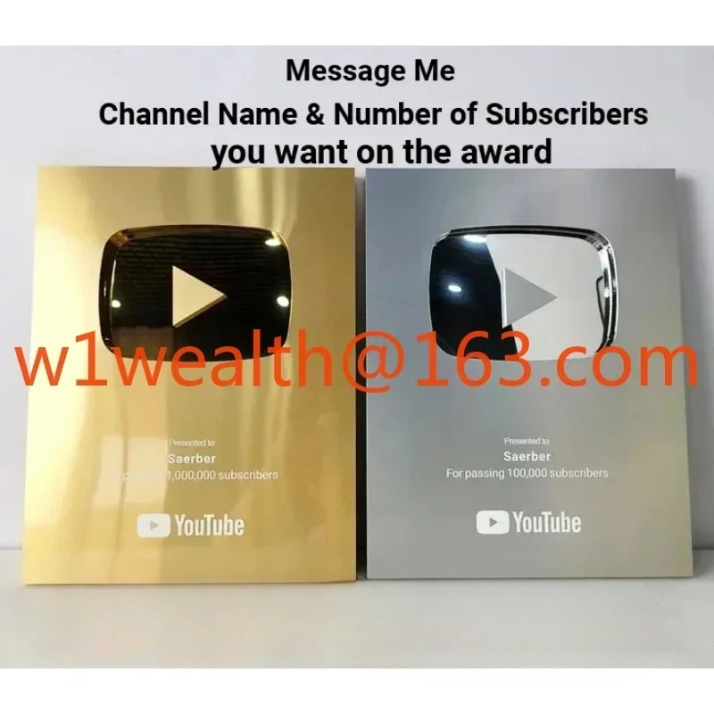 custom YouTube award Gold cust - огляд і ціна Esports Gaming Trophy