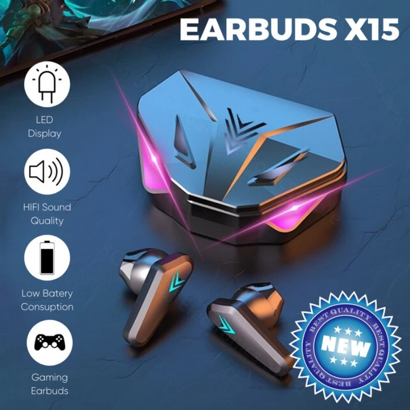 1PCS X15 TWS X15 Pro Wireless  - огляд і ціна Esports Gaming Video