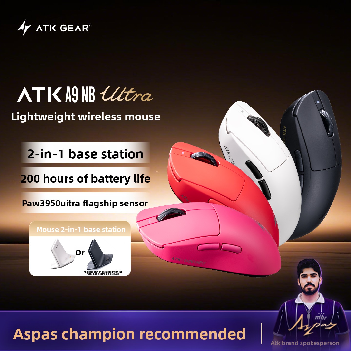 ATK A9 NB Ultra Lightweight Wi - огляд і ціна Esports Gaming Station