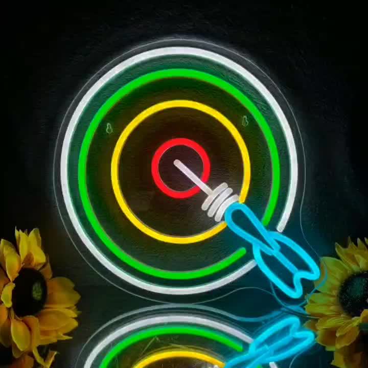 Bullseye Dart Neon Sign Dimmab - огляд і ціна Esports And Gaming Lounge