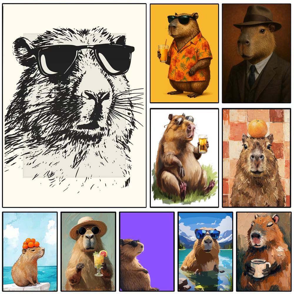 Sunglasses Capybara Print Wall - огляд і ціна Esports And Gaming Lounge