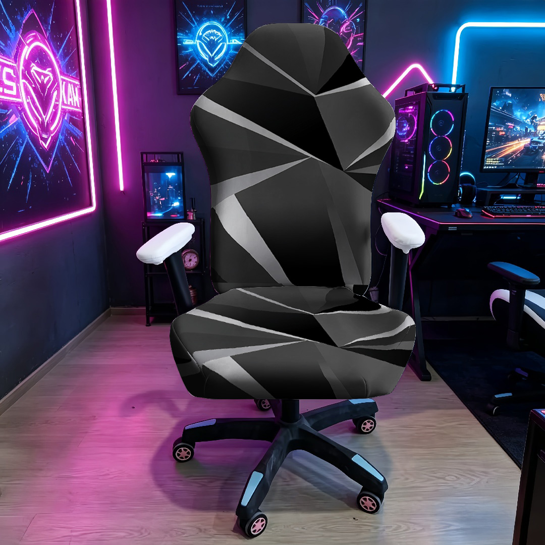 Black Grey Geometric Gaming Ch - огляд і ціна Esports Gaming Chair