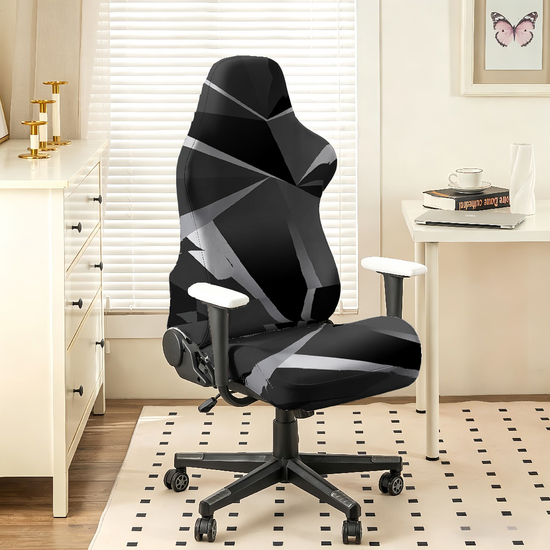 Black Grey Geometric Gaming Ch - огляд і ціна Esports Gaming Chair