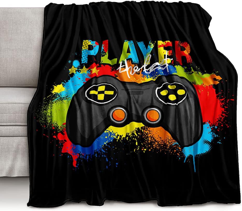 Gaming Graphic Fleece Throw Bl - огляд і ціна Esports Gaming Bed