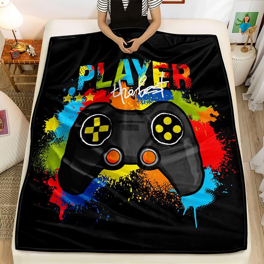 Gaming Graphic Fleece Throw Bl - огляд і ціна Esports Gaming Bed