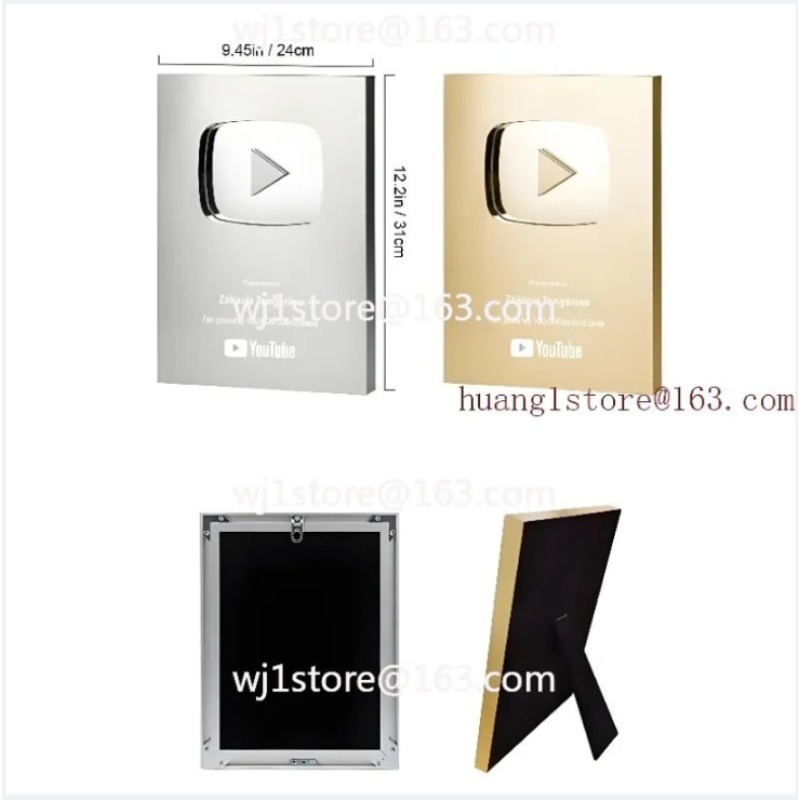 2026New YouTube Play Button Aw - огляд і ціна Esports Gaming Trophy