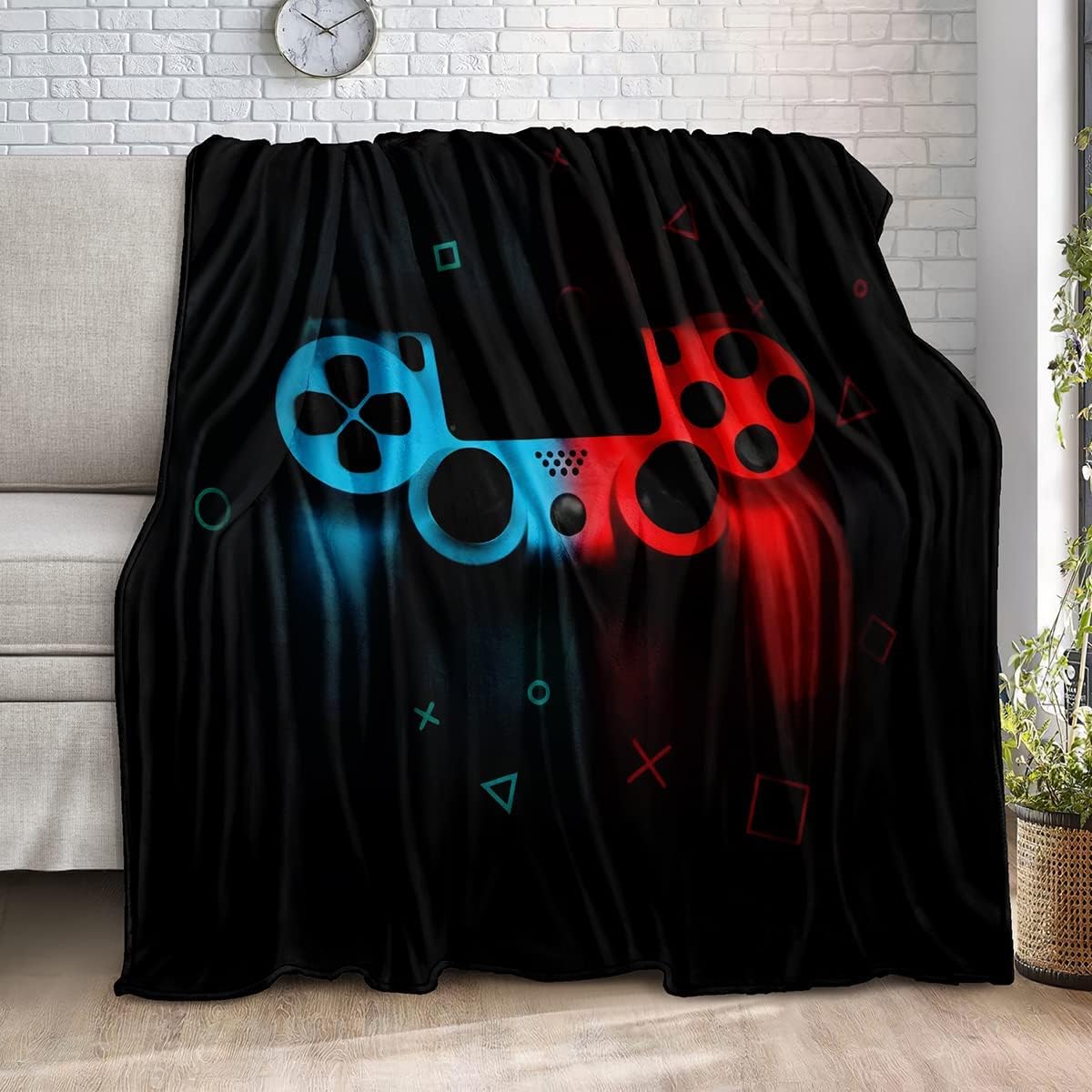 Gaming Pattern Fleece Throw Bl - огляд і ціна Esports Gaming Bed