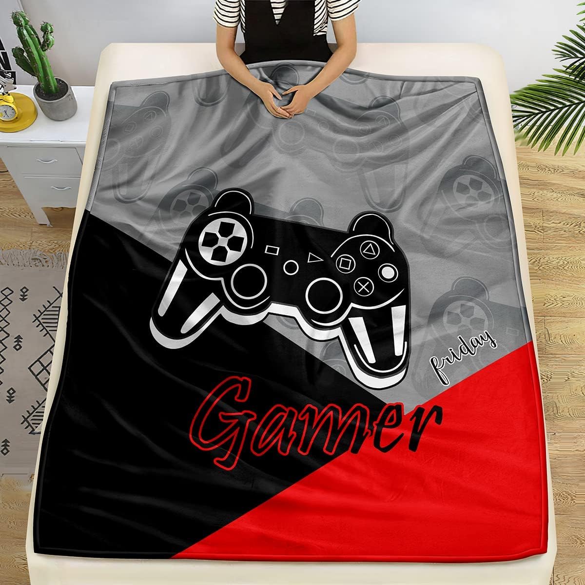 Jumbo Gaming Fleece Throw Blan - огляд і ціна Esports Gaming Bed