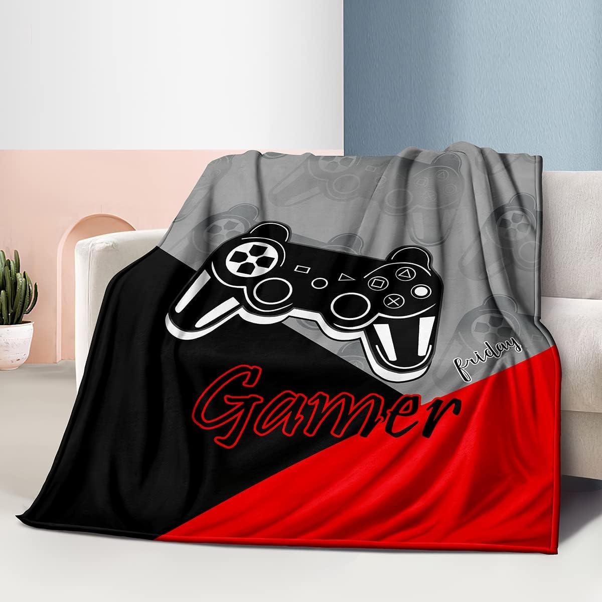 Jumbo Gaming Fleece Throw Blan - огляд і ціна Esports Gaming Bed