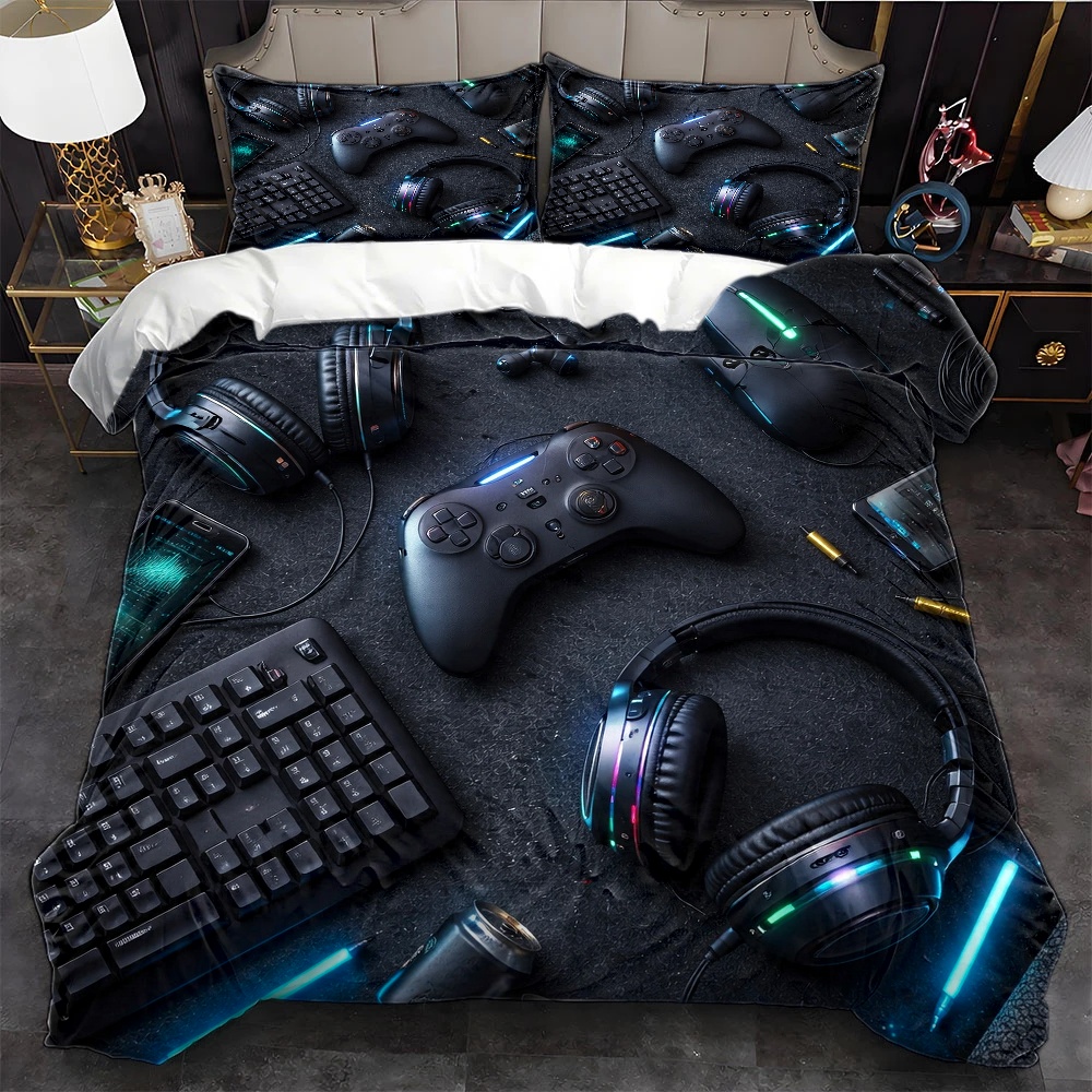 3Pc Esports-Themed Bedding Set - огляд і ціна Esports Gaming Bed