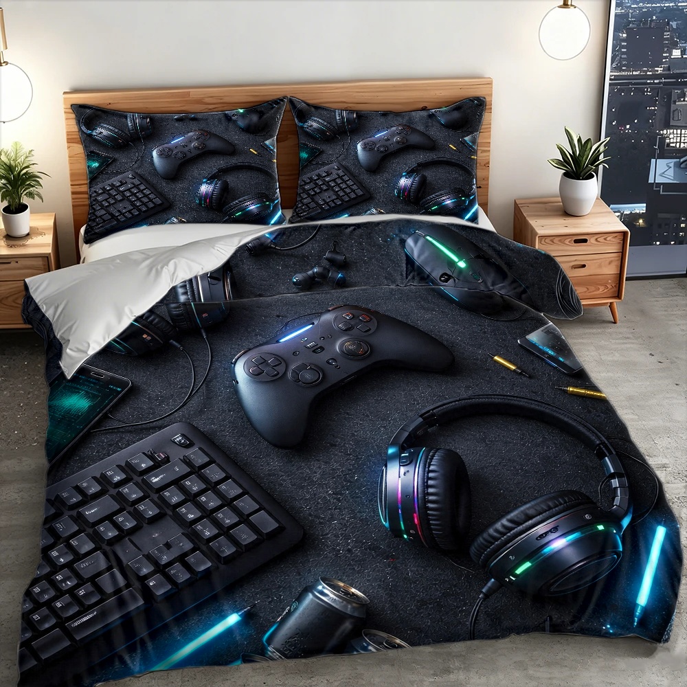 3Pc Esports-Themed Bedding Set - огляд і ціна Esports Gaming Bed
