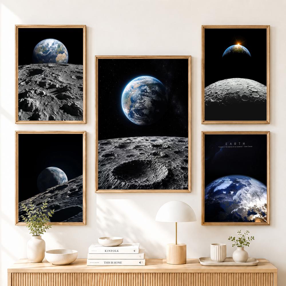 Earth and Moon Painting Canvas - огляд і ціна Esports And Gaming Lounge