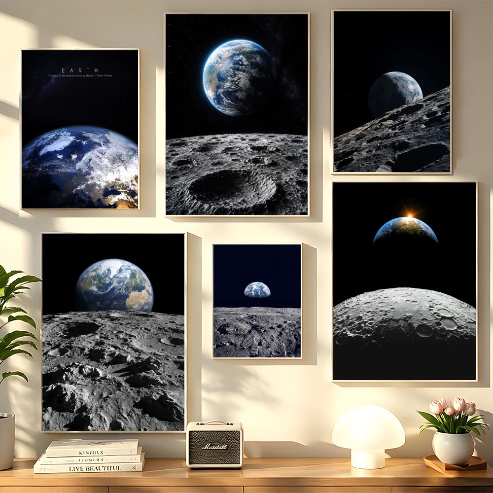 Earth and Moon Painting Canvas - огляд і ціна Esports And Gaming Lounge
