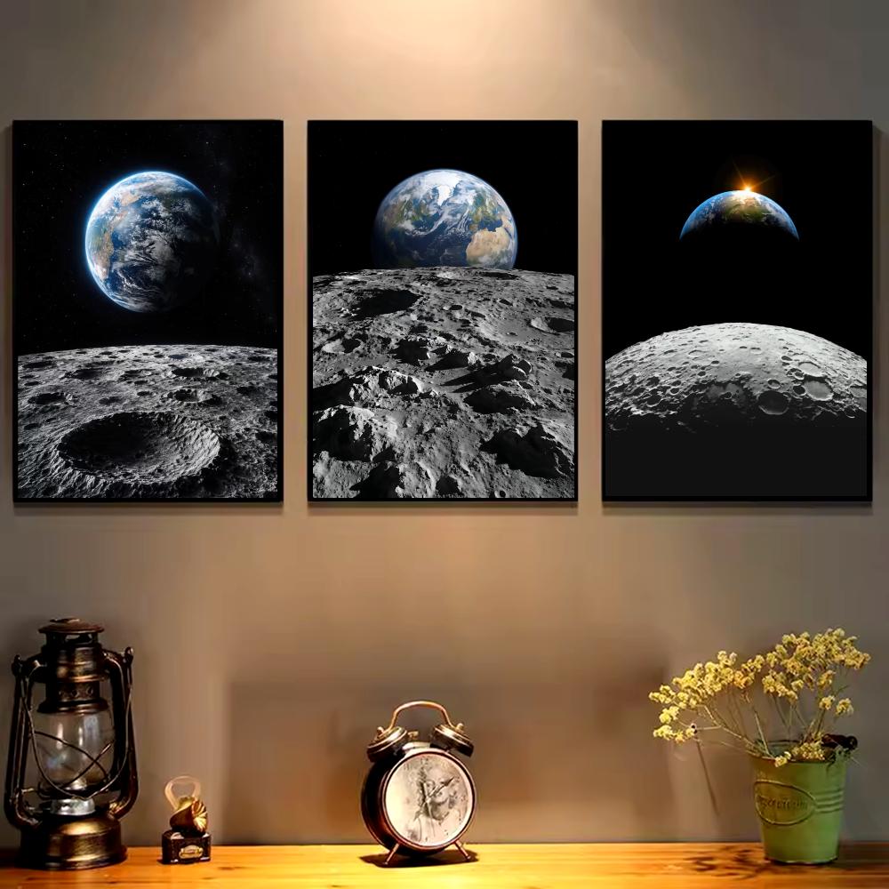 Earth and Moon Painting Canvas - огляд і ціна Esports And Gaming Lounge